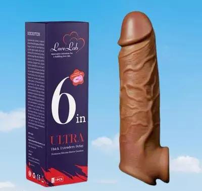 Loop Reusable Sleeve Extender Realistic 6inch Silicone Condom